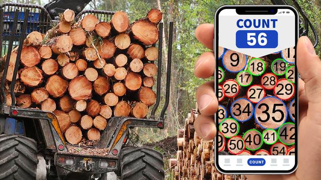 Log counting with the CountThings app.